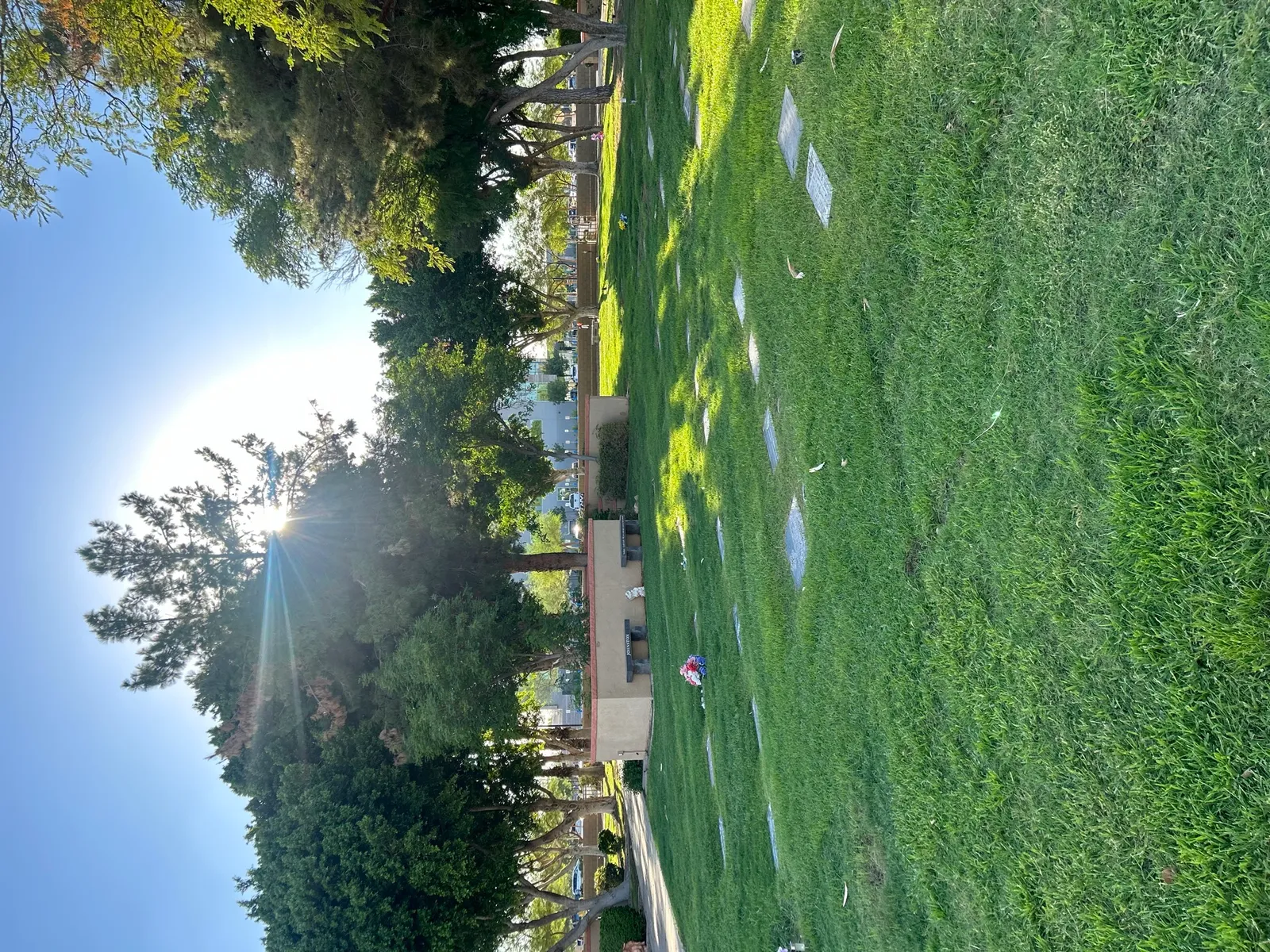 Maintained grounds at Arrowhead Memorial Gardens